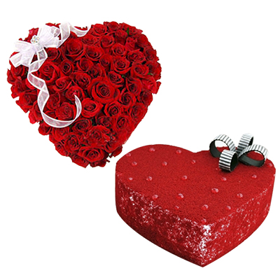 "Cute Pink Heart Cake - 1.5kgs - Click here to View more details about this Product